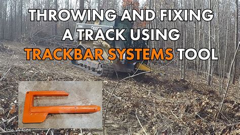 how to put a track back on a skid steer|skid loader track removal tool.